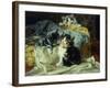 Playful Kittens-Julius Adam-Framed Giclee Print