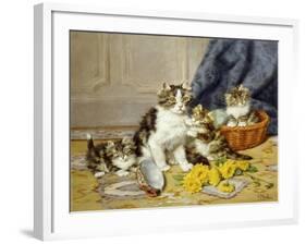 Playful Kittens-Daniel Merlin-Framed Giclee Print