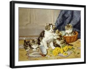 Playful Kittens-Daniel Merlin-Framed Giclee Print