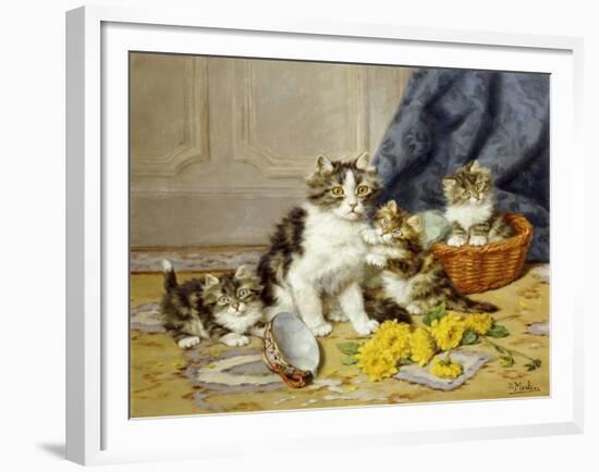 Playful Kittens-Daniel Merlin-Framed Giclee Print