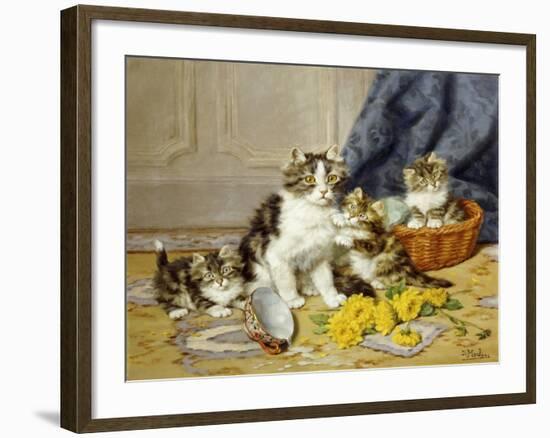 Playful Kittens-Daniel Merlin-Framed Giclee Print