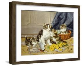 Playful Kittens-Daniel Merlin-Framed Giclee Print