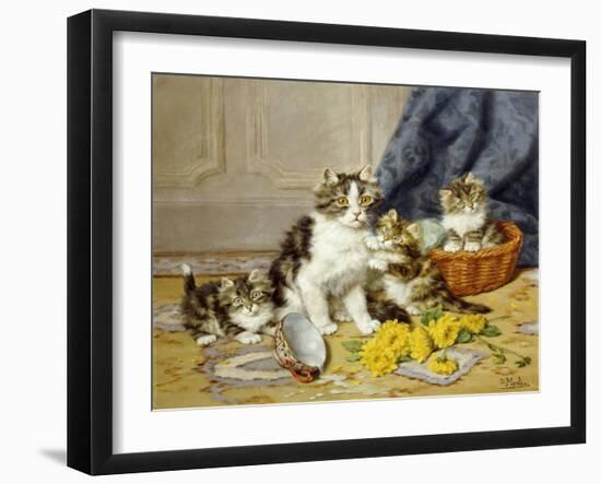 Playful Kittens-Daniel Merlin-Framed Giclee Print