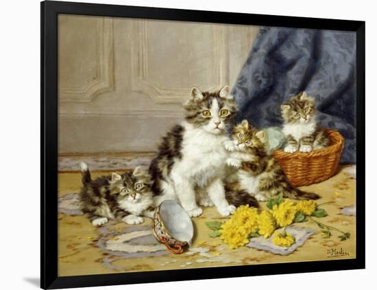 Playful Kittens-Daniel Merlin-Framed Giclee Print