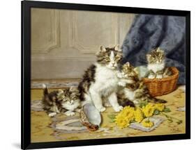 Playful Kittens-Daniel Merlin-Framed Giclee Print