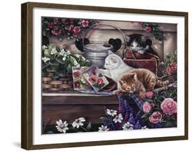 Playful Kittens-Jenny Newland-Framed Giclee Print