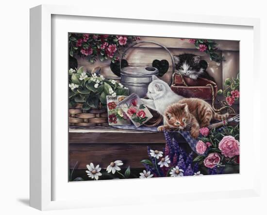 Playful Kittens-Jenny Newland-Framed Giclee Print