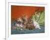 Playful Kittens-Daniel Merlin-Framed Giclee Print