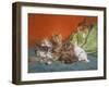 Playful Kittens-Daniel Merlin-Framed Giclee Print