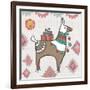 Playful Llamas I-Farida Zaman-Framed Art Print