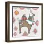 Playful Llamas I-Farida Zaman-Framed Art Print