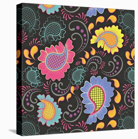 Playful Paisley I-Patty Young-Stretched Canvas