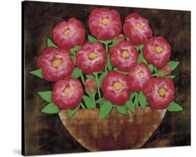 Playful Peonies-Rachel Rafferty-Stretched Canvas