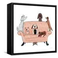 Playful Pets Dogs I-Becky Thorns-Framed Stretched Canvas