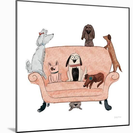 Playful Pets Dogs I-Becky Thorns-Mounted Art Print