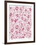 Playful Pink Flowers-Carla Martell-Framed Giclee Print