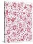 Playful Pink Flowers-Carla Martell-Stretched Canvas