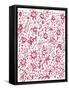 Playful Pink Flowers-Carla Martell-Framed Stretched Canvas