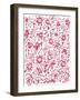 Playful Pink Flowers-Carla Martell-Framed Giclee Print