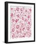 Playful Pink Flowers-Carla Martell-Framed Giclee Print