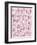 Playful Pink Flowers-Carla Martell-Framed Giclee Print