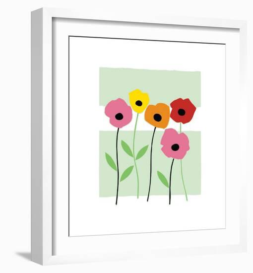 Playful Poppies-Muriel Verger-Framed Giclee Print