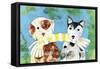 Playful Puppies-Summer Tali Hilty-Framed Stretched Canvas