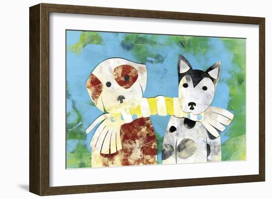 Playful Puppies-Summer Tali Hilty-Framed Giclee Print