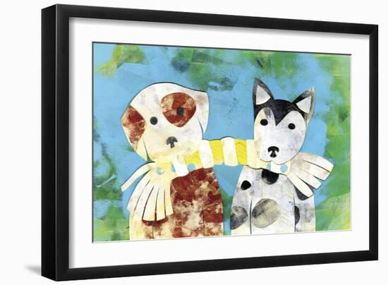 Playful Puppies-Summer Tali Hilty-Framed Giclee Print