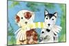 Playful Puppies-Summer Tali Hilty-Mounted Giclee Print