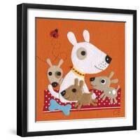 Playful Pups-Clare Beaton-Framed Giclee Print