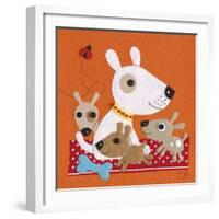 Playful Pups-Clare Beaton-Framed Giclee Print