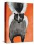 Playful Skunk-Madelaine Morris-Stretched Canvas