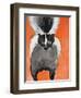 Playful Skunk-Madelaine Morris-Framed Art Print