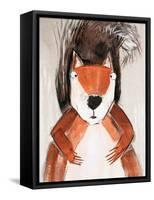 Playful Squirrel-Madelaine Morris-Framed Stretched Canvas