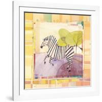 Playful Zebra-Robbin Rawlings-Framed Art Print