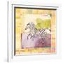 Playful Zebra-Robbin Rawlings-Framed Art Print