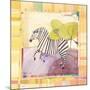 Playful Zebra-Robbin Rawlings-Mounted Art Print