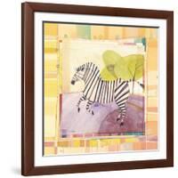 Playful Zebra-Robbin Rawlings-Framed Art Print