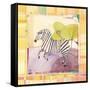 Playful Zebra-Robbin Rawlings-Framed Stretched Canvas