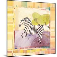 Playful Zebra-Robbin Rawlings-Mounted Art Print