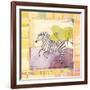 Playful Zebra-Robbin Rawlings-Framed Art Print