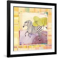 Playful Zebra-Robbin Rawlings-Framed Art Print