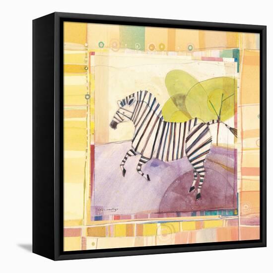 Playful Zebra-Robbin Rawlings-Framed Stretched Canvas