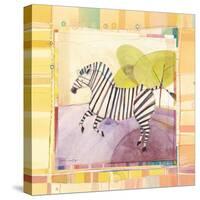 Playful Zebra-Robbin Rawlings-Stretched Canvas