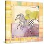 Playful Zebra-Robbin Rawlings-Stretched Canvas