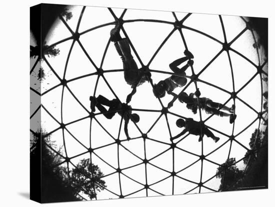 Playground, Columbia, Missouri, c.1981-R. Rogers-Stretched Canvas