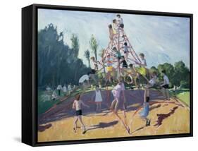 Playground, Derby, 1990-Andrew Macara-Framed Stretched Canvas