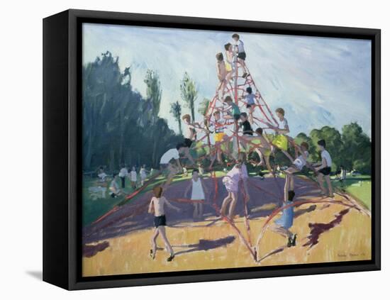 Playground, Derby, 1990-Andrew Macara-Framed Stretched Canvas