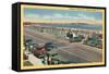 Playground, Hampton Beach, New Hampshire-null-Framed Stretched Canvas